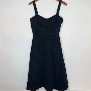 Anthropologie Maple Black Corduroy Dress